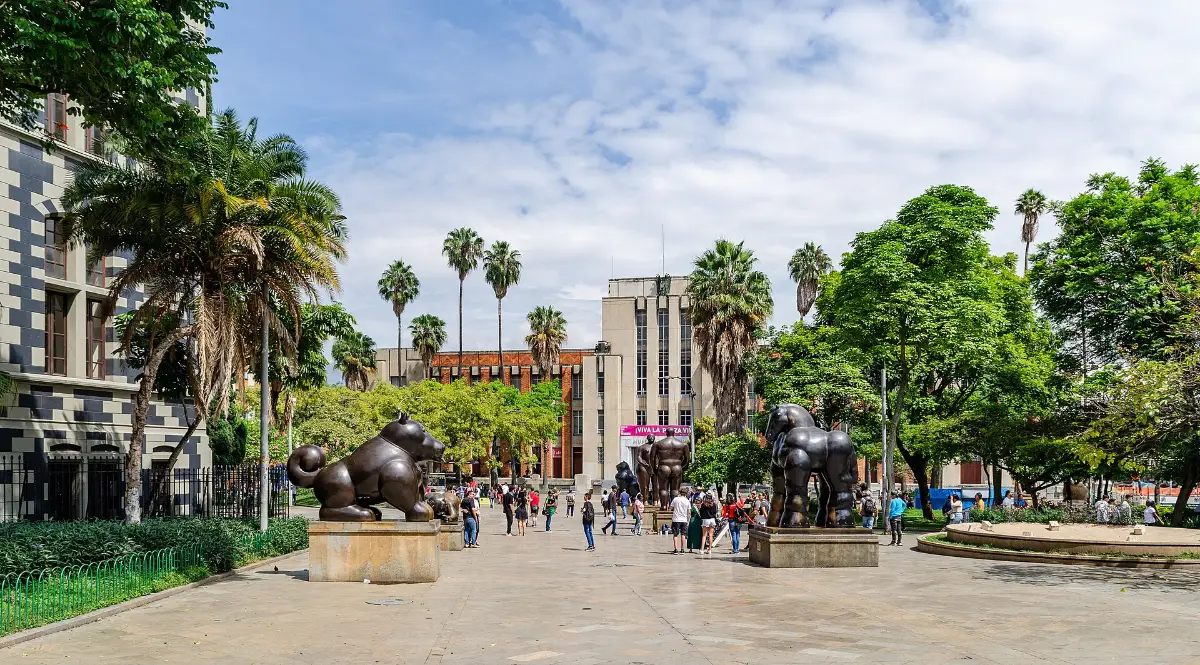 Fernando Botero sculptures in Plaza Botero, Medellín